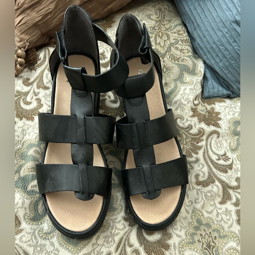 Brand new women’s Dr. Scholls wedges, black, 9.5 sandals